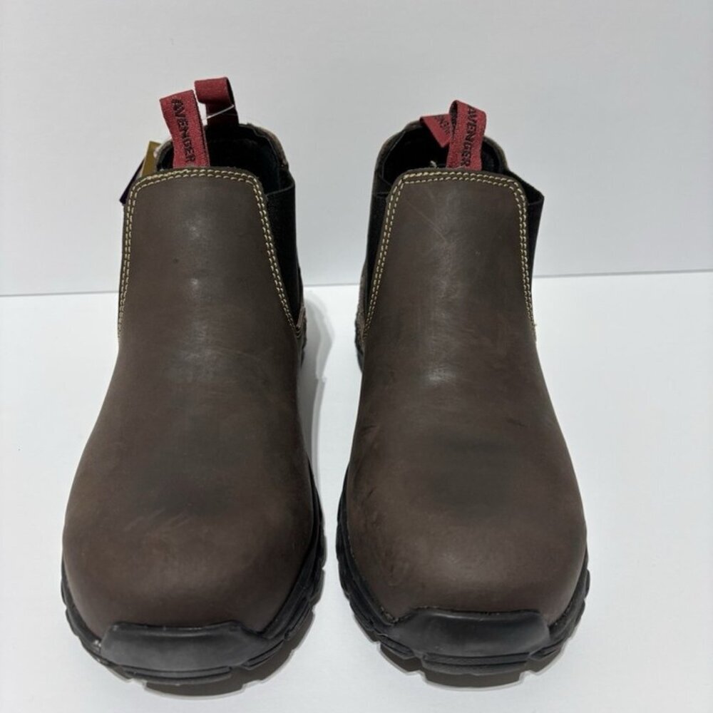 Avenger Women’s Flight Romeo Brown Leather Boots, Size 7 Wide - Picture 3 of 7